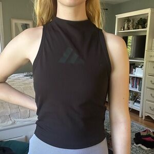 adidas mock neck tank top